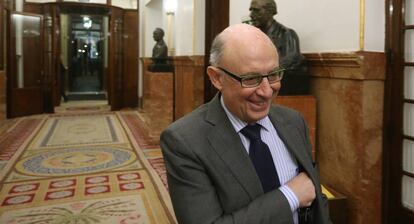 Cristobal Montoro en el Congreso de los Diputados.