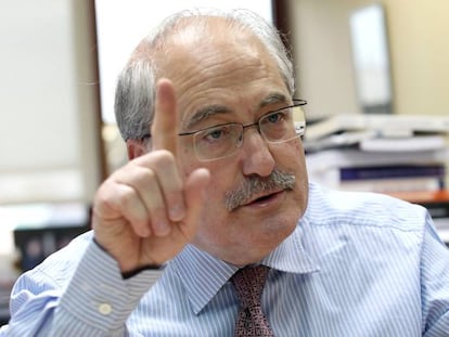 Francisco Fonseca Morillo, director de la representación de la Comisión Europea en España, en su despacho, en Madrid.