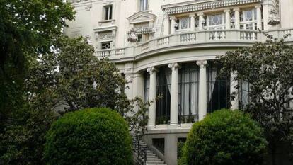 La embajada italiana en Madrid.