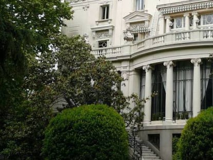 La embajada italiana en Madrid.