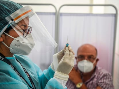 Imagen de las pruebas de la vacuna china Sinopharm en Lima, el pasado 9 de diciembre.