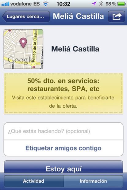 Imagen del nuevo servicio de Facebook.