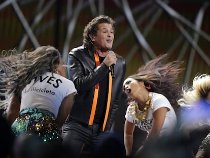 Carlos Vives durante los premios Grammy Latino en Las Vegas