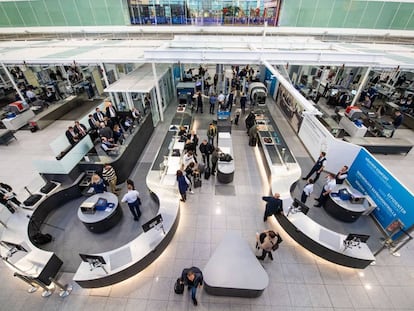 Control de seguridad en el aeropuerto de Múnich