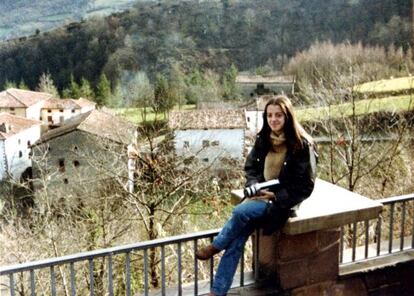 Yolanda Gonz&aacute;lez Mart&iacute;n, en 1980, en Navarra.