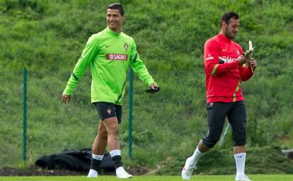 Beto y Ronaldo, durante la Eurocopa de 2012.