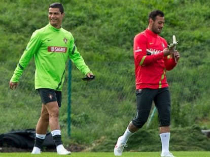 Beto y Ronaldo, durante la Eurocopa de 2012.