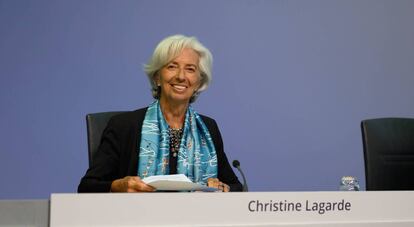  Christine Lagarde, presidenta del BCE.