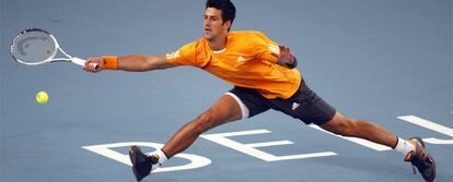 Novak Djokovic, durante el encuentro