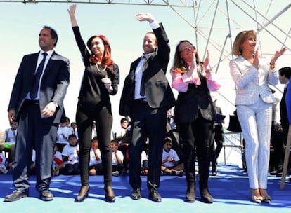 Cristina Kirchner con sus polémicas 'calzas'.