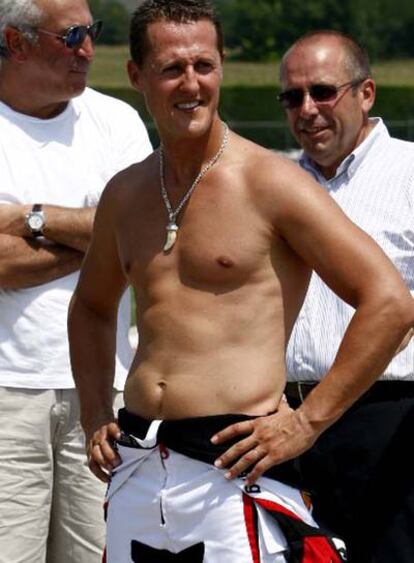 Michael Schumacher, hace dos semanas.