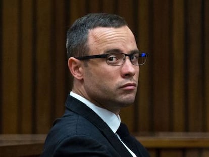 El atleta Oscar Pistorius en la corte de Pretoria el pasado mayo.