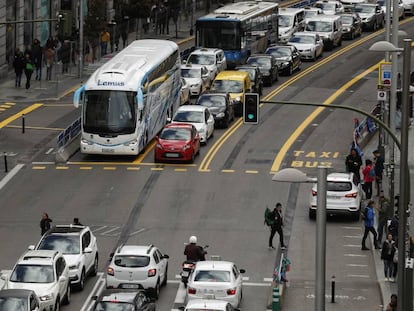 La Gran Vìa madrileña, que formará parte de la nueva APR de Centro.