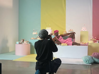 Imagen del rodaje de la última película de Erika Lust.