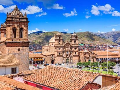 La plaza de Armas de la ciudad de Cuzco.&nbsp;