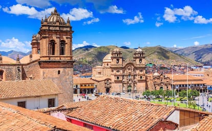La plaza de Armas de la ciudad de Cuzco.&nbsp;