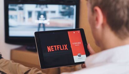 Netflix en un iPad.