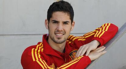 Isco, en la concentración de la selección en Las Rozas.