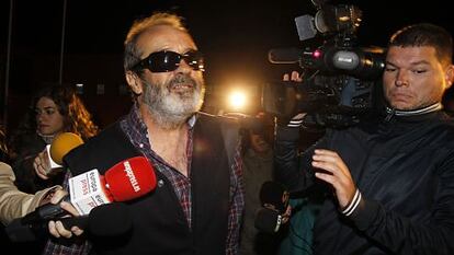 El intermediario de los ERE Juan Lanzas, a su salida de prisión en diciembre de 2013.