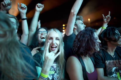 Seguidores de Metallica en un concierto reciente de la banda californiana.