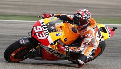 Marc Márquez, en Alcañiz.