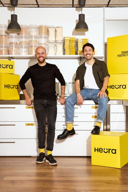 Marc Coloma y Bernat Añaños, fundadores de Heura. FOTO CEDIDA POR LA EMPRESA