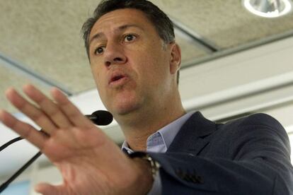 Xavier García Albiol, en su comparecencia de este lunes.