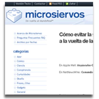Charla con los autores de Microsiervos (en la imagen), una de las páginas en español sobre tecnología más populares de la Red.