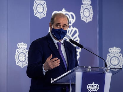 El director general de la Policía Nacional, Francisco Pardo, en un acto celebrado en Madrid el pasado enero.