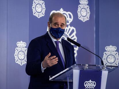Francisco Pardo, director general de la Policía, durante un acto celebrado el pasado miércoles en Madrid.