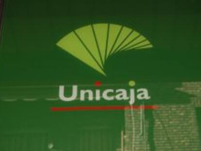 Logotipo de la entidad bancaria Unicaja. EFE/Archivo