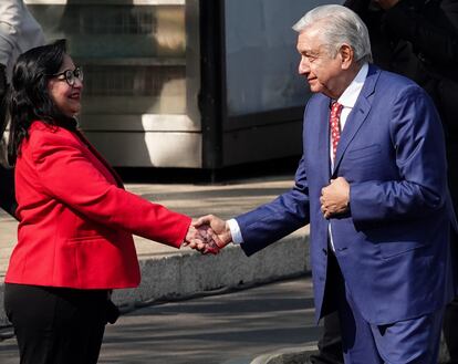 AMLO y la ministra de la SCJN, Norma Piña