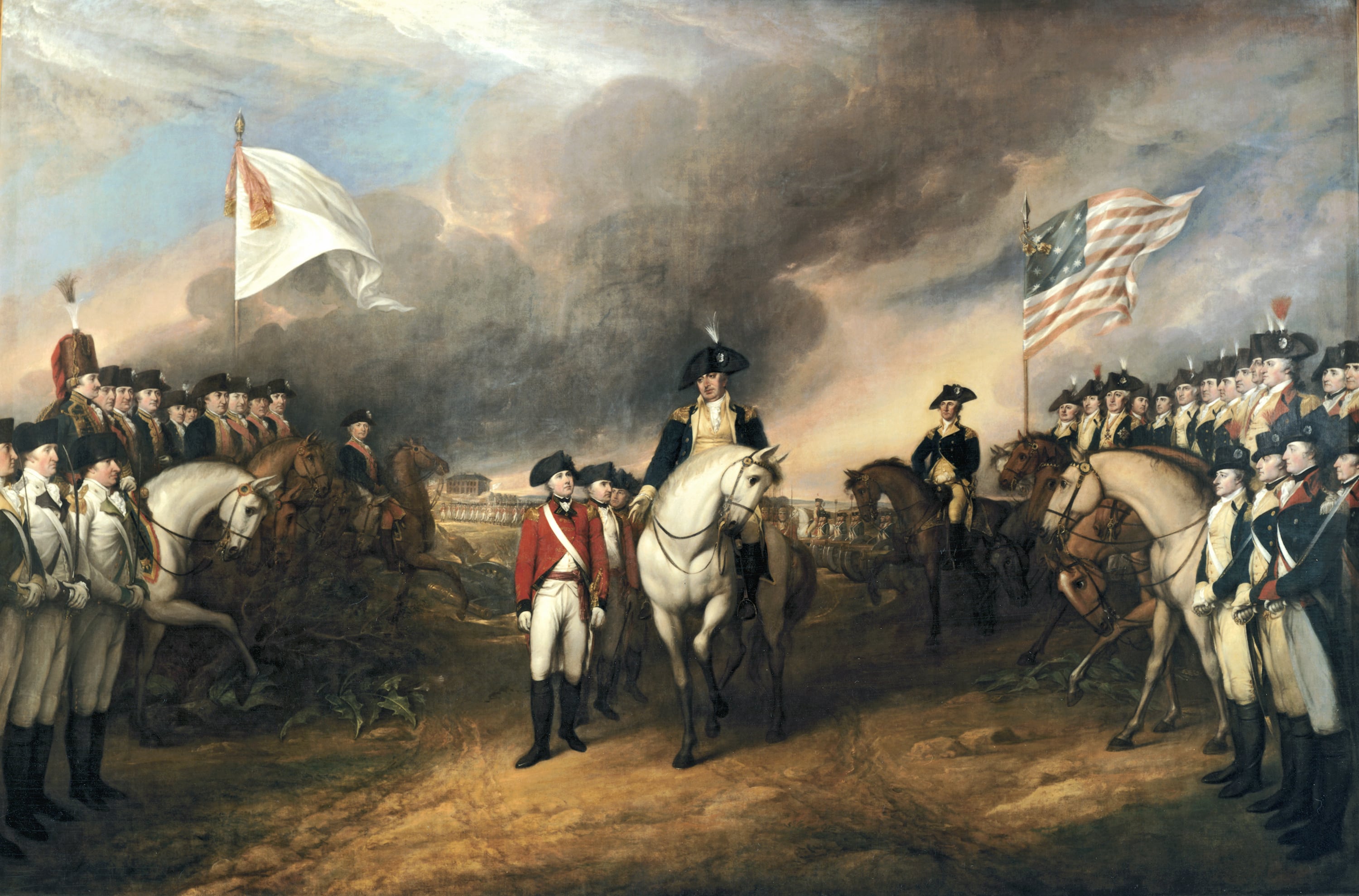 Pintura patriótica de John Trumbull que retrata la rendición de las tropas británicas ante sus enemigos franceses y estadounidenses tras el sitio de Yorktown (28 de septiembre – 19 de octubre de 1781), durante la Guerra de Independencia de los Estados Unidos. Las figuras centrales que aparecen en la obra son los generales Charles O'Hara y Benjamin Lincoln. 