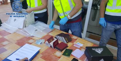 Imagen de la documentación descubierta tras las detenciones.