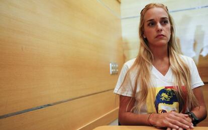 Lilian Tintori, esposa del l&iacute;der opositor Leopoldo L&oacute;pez.