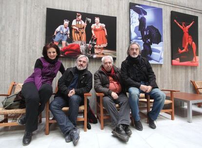 Rosa Lasierra, Carlos Martín, Gabriel Latorre y Ricardo Joven, de la compañía Teatro del Temple.