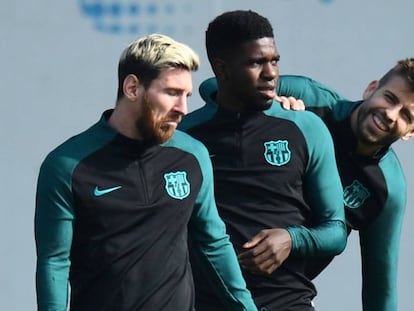 Messi, Umtiti y Piqu&eacute;