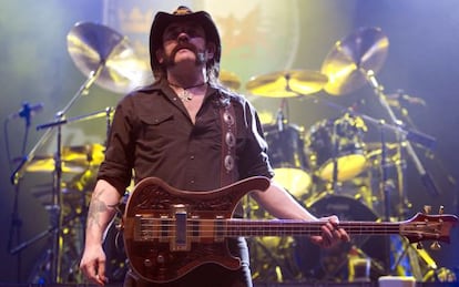 Lemmy Kilmister, en un concierto de Motörhead en Vigo en 2010.