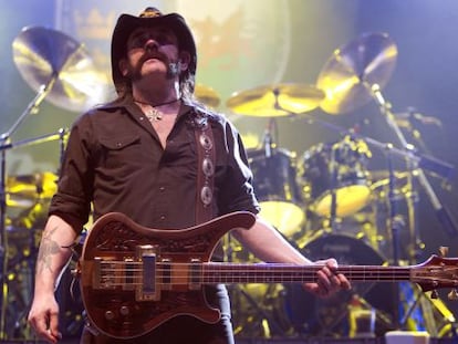 Lemmy Kilmister, en un concierto de Motörhead en Vigo en 2010.