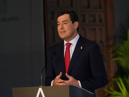 22/11/2020 El presidente de la Junta de Andalucía, Juanma Moreno, este domingo.