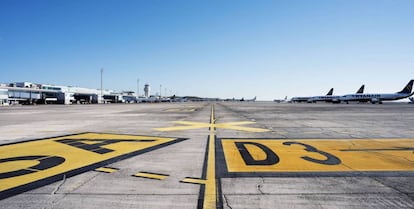 Instalaciones del aeropuerto de Tenerife Sur.