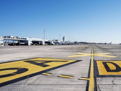 Instalaciones del aeropuerto de Tenerife Sur.