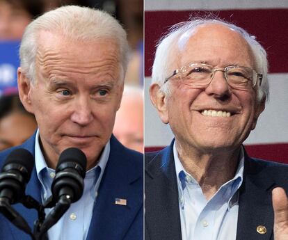 Imágenes de archivo de Joe Biden (izquierda) y Bernie Sanders.