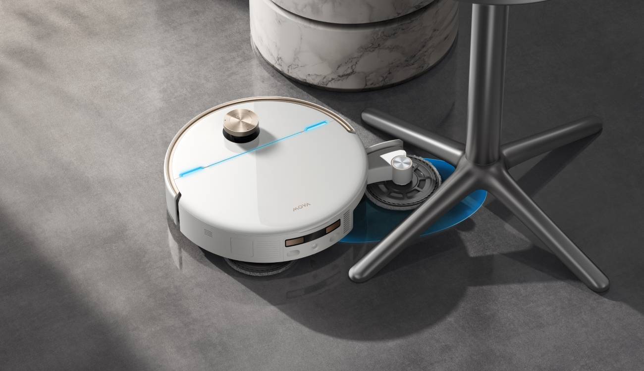 Este robot aspirador sube obstáculos de hasta 9 cm y viene con una mopa extensible para llegar a todas las esquinas