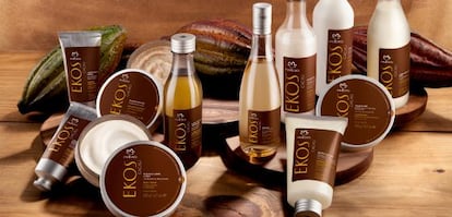 Productos de la empresa Natura, la mayor comercializadora de cosméticos de Brasil.