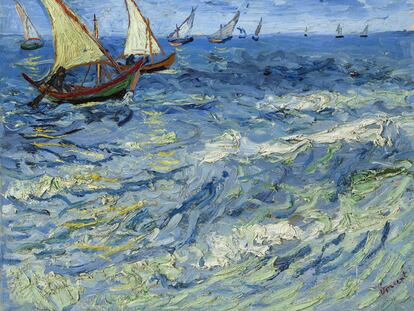'Marina Les Saintes Maries de la Mer' (1888), de Vincent van Gogh, es una de las obras de la colección Morozov que se exponen en la Fundación Louis Vuitton de París.
