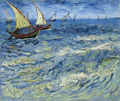 'Marina Les Saintes Maries de la Mer' (1888), de Vincent van Gogh, es una de las obras de la colección Morozov que se exponen en la Fundación Louis Vuitton de París.