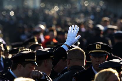 Las exequias por Ramos han sido las más multitudinarias en la historia de la policía de Nueva York.