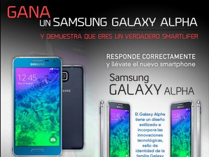 Llévate un Samsung Galaxy Alpha gratis con SmartLife y Cinco Días