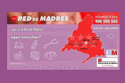 Página del portal del programa Red de Madres.